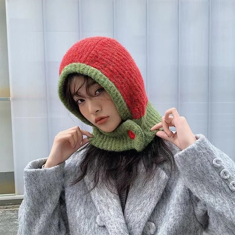 New Women's Winter Hat 2023 Beanie Hats for Women Knit Cap Fashion Warm Wool Couple Cap Bonnet Woman Winter Twist Female Bonnet