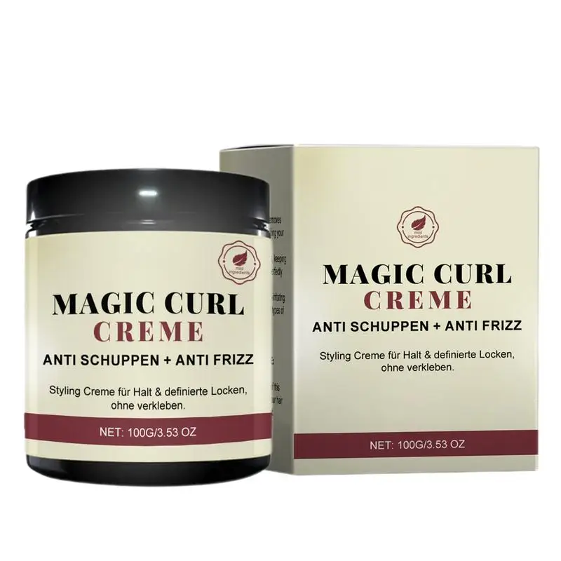 Style Curling Cream Defining Hair Cream Touchable Moisturizing Definer Curl Defining for Adults Friends Beautician