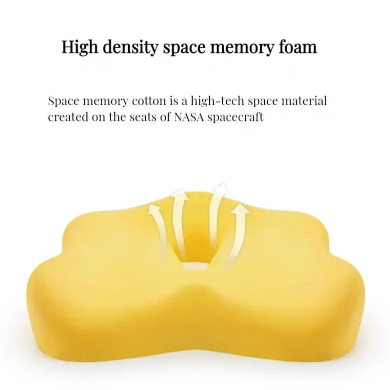 Memory Foam Seat Cushion Office Chair Cushion Car Seat Support Waist Pillow Massage Buttocks Pad Pain Relief Orthopedic Pillow 5