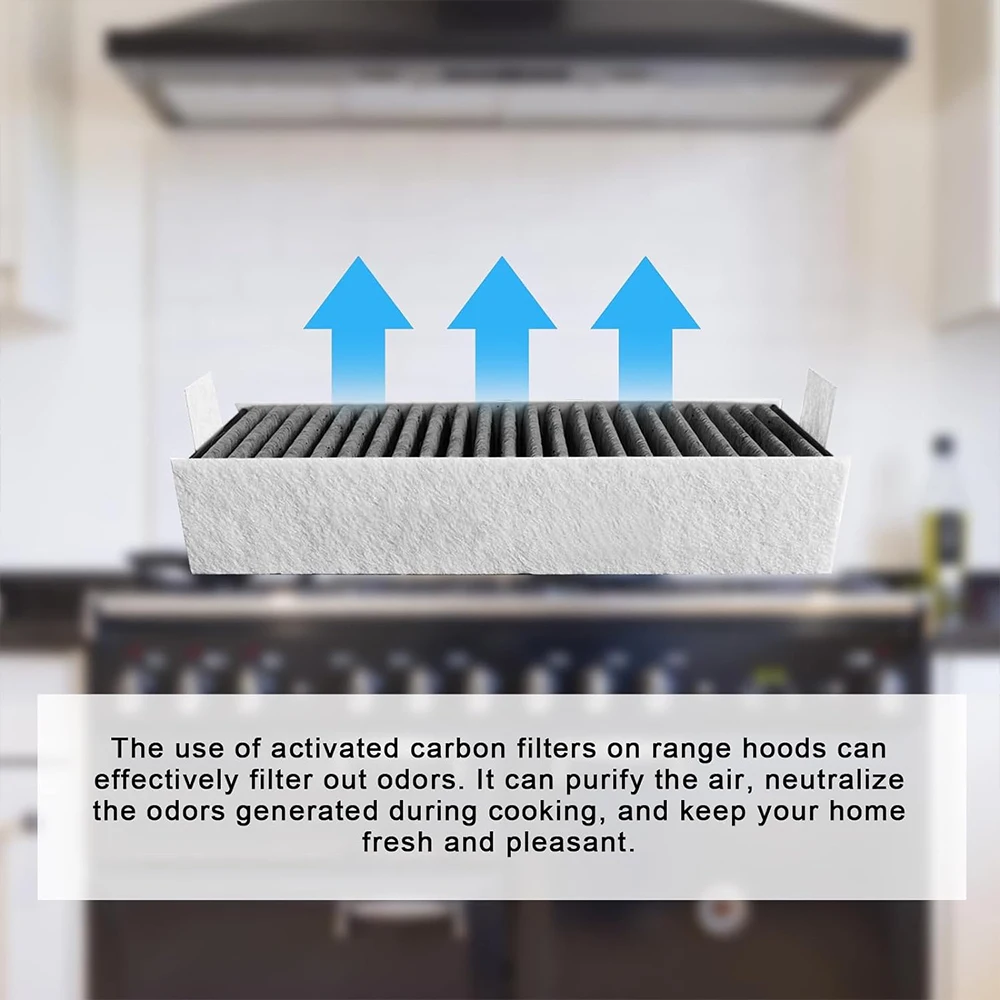 Lot De 4 Filtres à Charbon Actif Pour Hotte Aspirante Bosch HEZ9VRUD0 Siemens HZ9VRCR0 Neff Z821VR0 Gaggenau CA282111