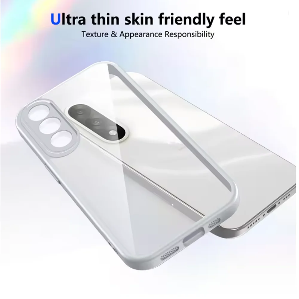 Air Cushion Shockproof Silicone Bumper Clear Matte Back Phone Case