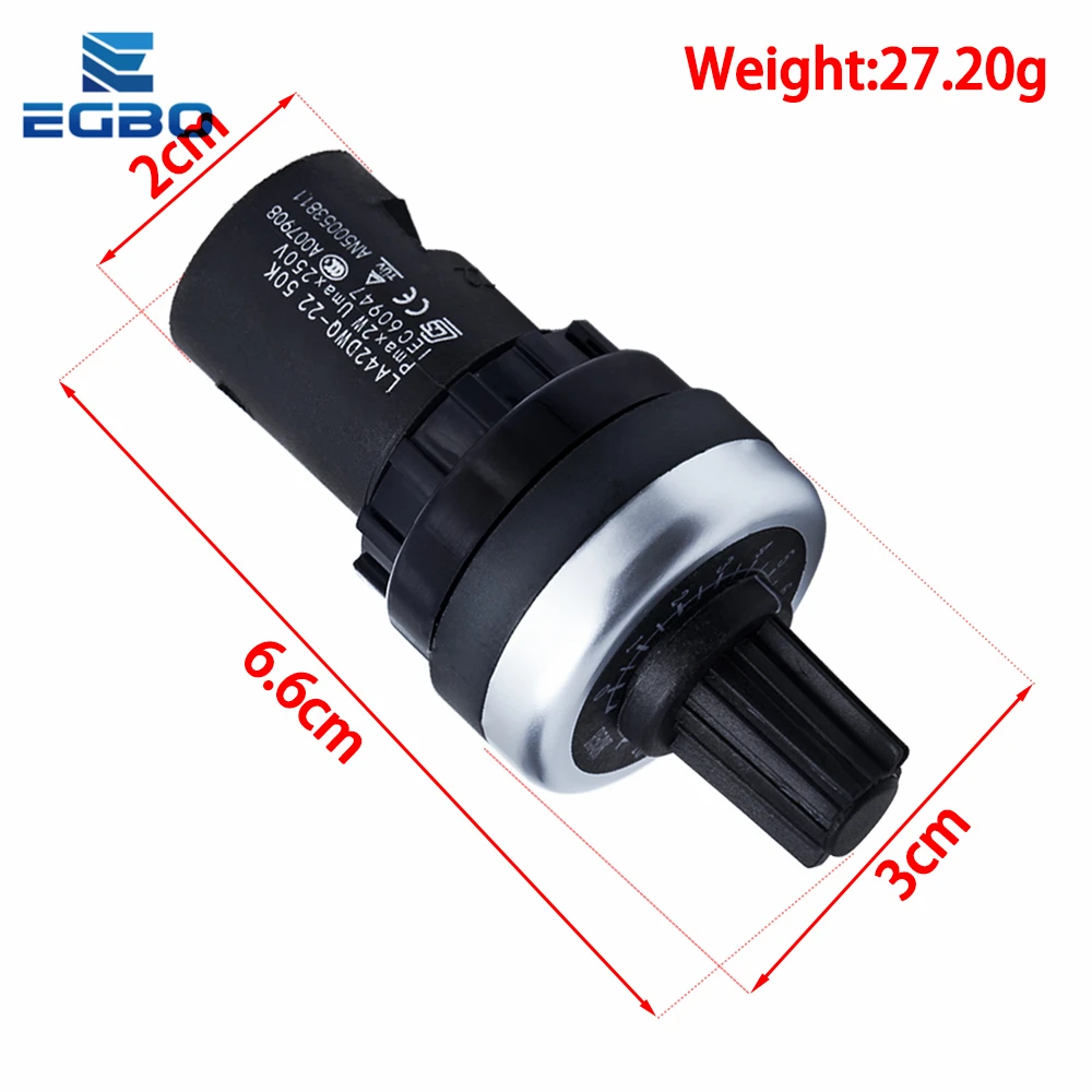 LA42DWQ-22 1K 2K 5K 10K 20K 50K 100K 200K 22mm Diameter Pots Rotary Potentiometer Converter Governor Inverter Resistance Switch adjustable resistor,multiturn potentiometer,linear potentiometer,rotary potentiometer,potentiometer kit,trimmer potentiometer