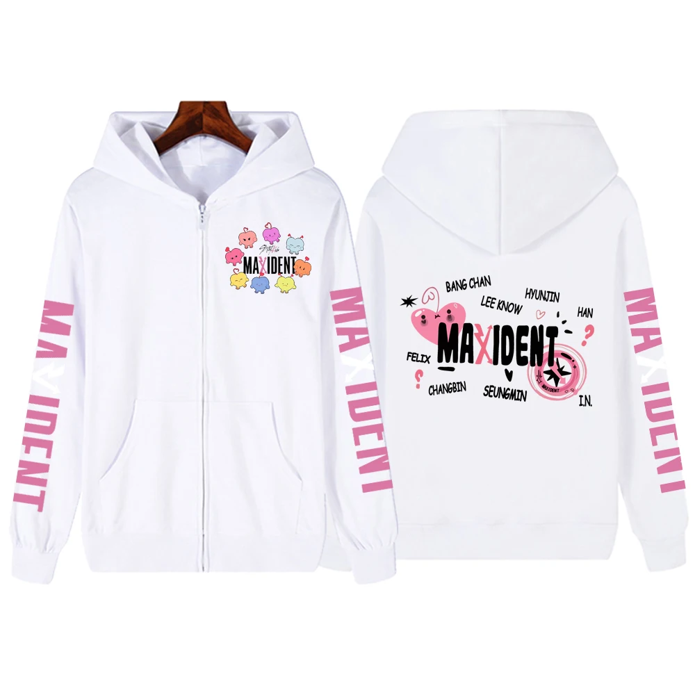 Stray Kids Maxident Hoodie Hommes Femmes Pullover Manches Longues