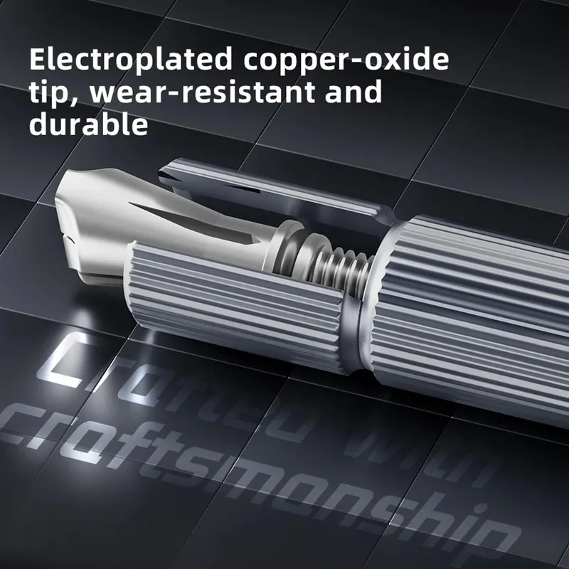 QIANLI 012 iHilt Plus 저중심 핸들 알루미늄 합금 논슬립 조각용 메탈 스칼펠 나이프 칩 IC 휴대폰 수리 도구