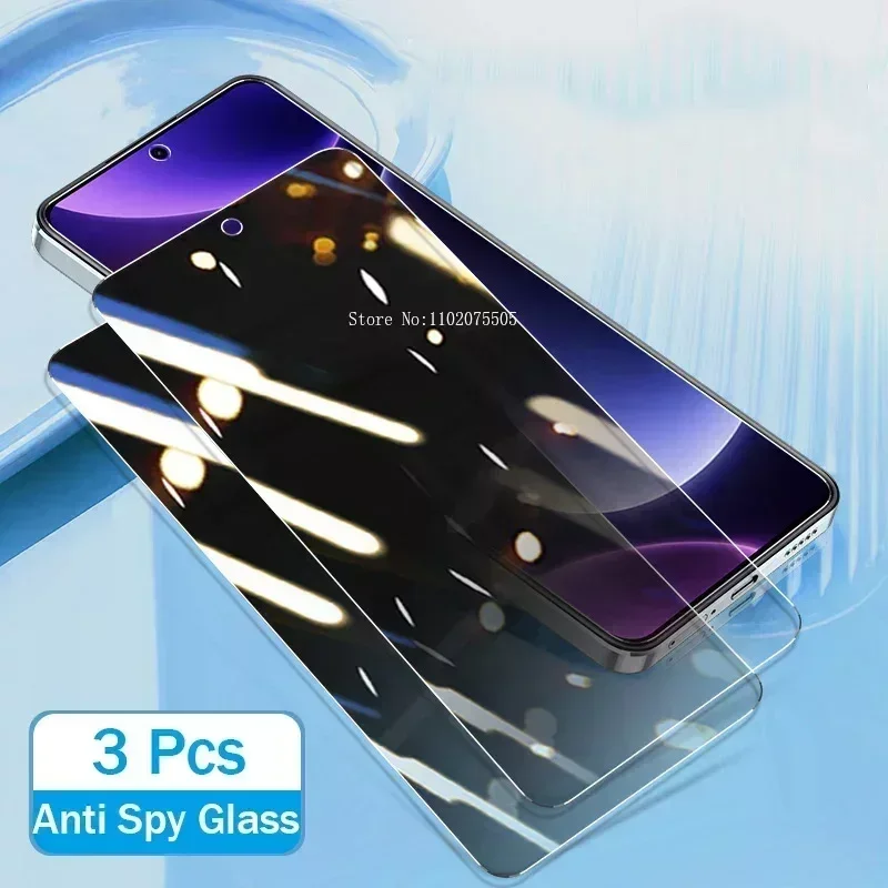 TriPack Privacy Tempered Glass Anti-Spy Screen Protectors