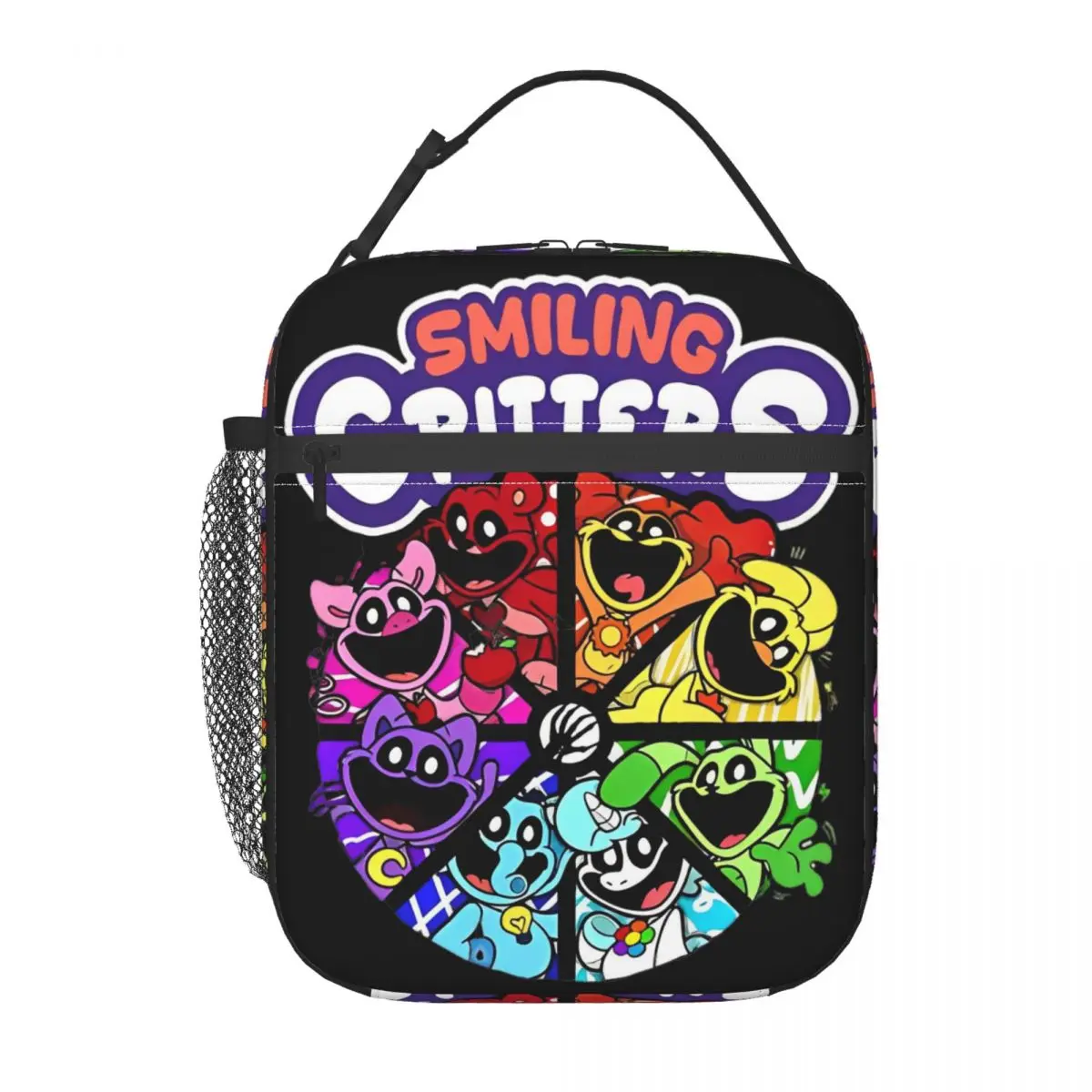Lunch Bag Smiling Critters Catnap Insulated Funny Cartoon Cat Food Portable Thermal Cooler for Picnic