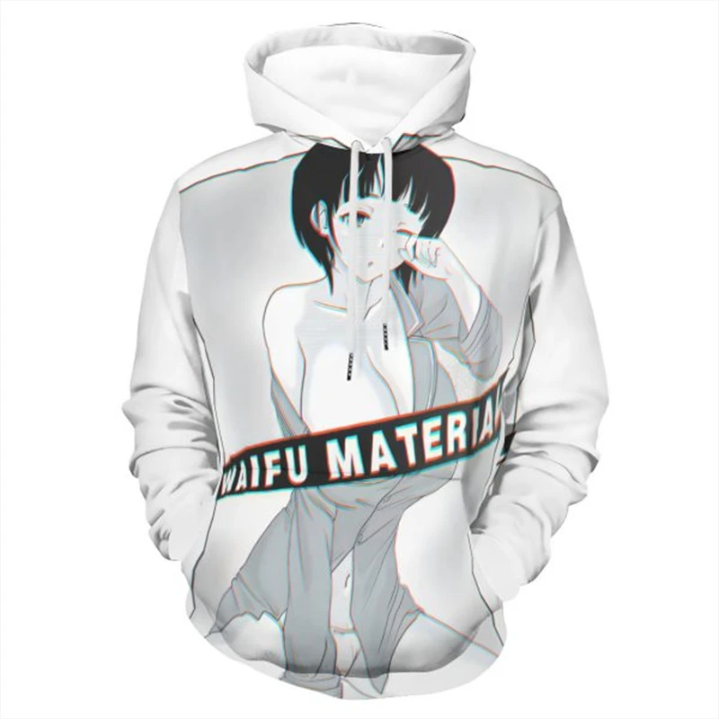 

Sexy Anime Girl Hoodie 3D Hentai Graphic Hoodies For Men Women Comfy Clothes Casual Pullovers Ahegao Pattern Sweatshirt Hooded