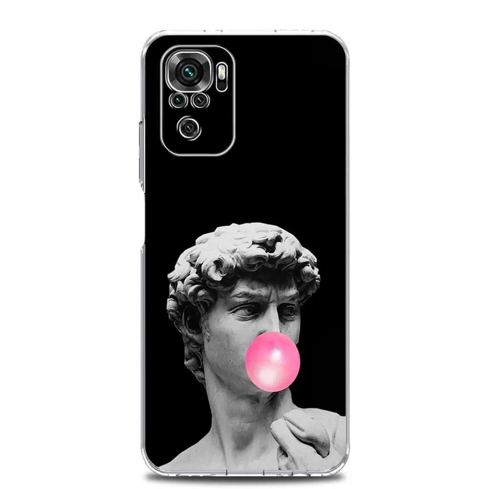Artistic David & Mona Lisa Design Phone Case Cover
