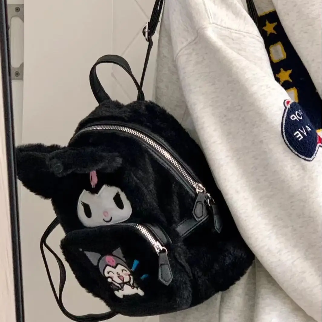 

Kawaii Kuromi Large Capacity Schoolbag Bag Shoulder Bag Bag Women Shoulder Storage Bag Travel Bag Studentsgirl Gift