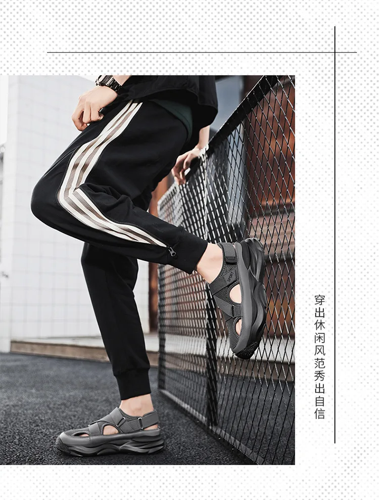 صنادل للرجال للارتداء الصيفي في الهواء الطلق، والر...