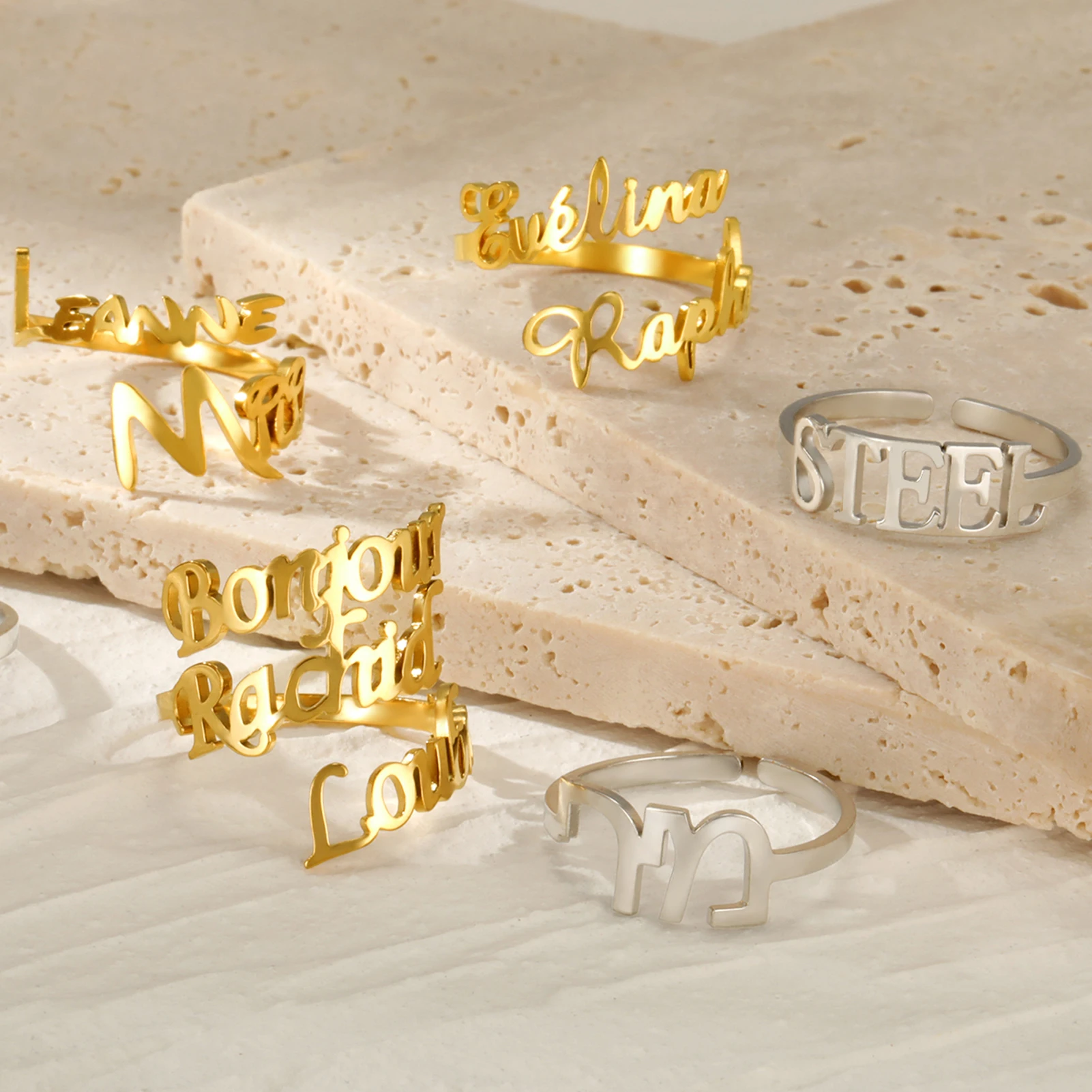 Custom-Name-Ring-for-Women-Men-Personalized-Finger-Jewelry-Stainless ...