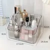 High Quality Plastic Makeup Organizer Lightweight Transparent Versatile Storage Box 3/4-Slot Washable Vanity Case 2