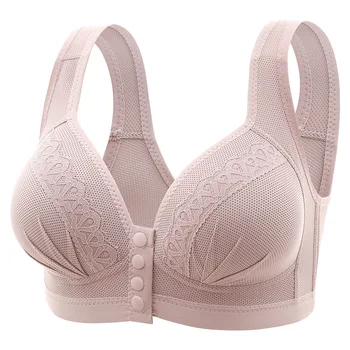 Large size without steel ring breastfeeding mom push up beautiful back underwear thin section breathable adjustable ladies bra