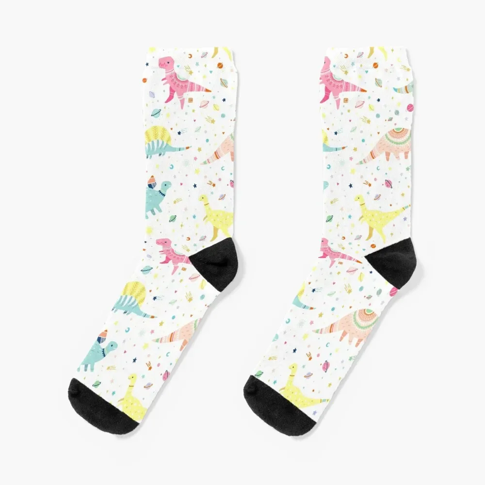 

Dinosaur Pattern Socks colored with print cool Women Socks Men's