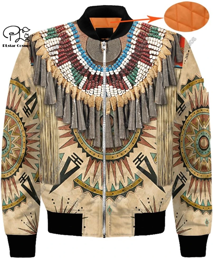 3D Printed New Aboriginal Series Tribal Dream Catcher Feather Art Unisex Casual Clothing Winter Warm Zip Bomber Jacket tangerine dream winter in hiroshima 1 cd