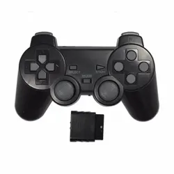 Wireless Dual Vibration Gamepad Joystick Controller (Black)