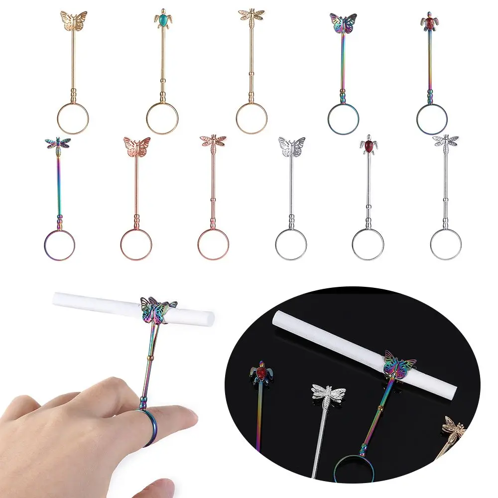 Cigarette Hand Holder Smoking Accessories Finger Ring for Women Men Adjustable Slim Cigarettes Clip Smoking Holder Cuprum smoking accessories cigarette holder