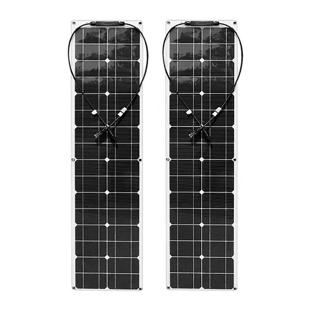 

50W+50W Monocrystalline Silicon Solar Panel Set Flexible Solar Panel and Solar Panel Controller Kit For Camping Car Traveling