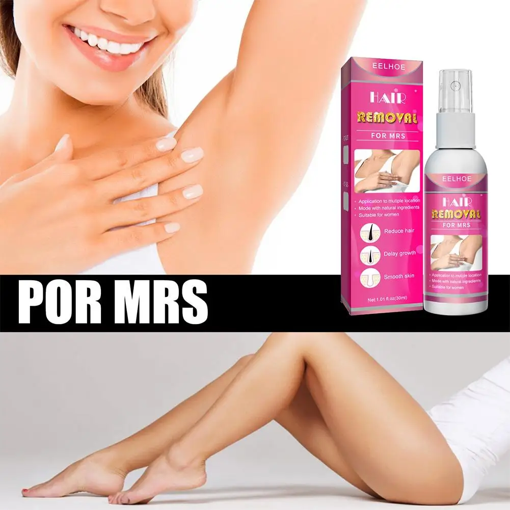 30ml Powerful Hair Removal Spray Super Natural Painless Permanent Hair Remover for Women Men Whole Body Depilatory Cream 2