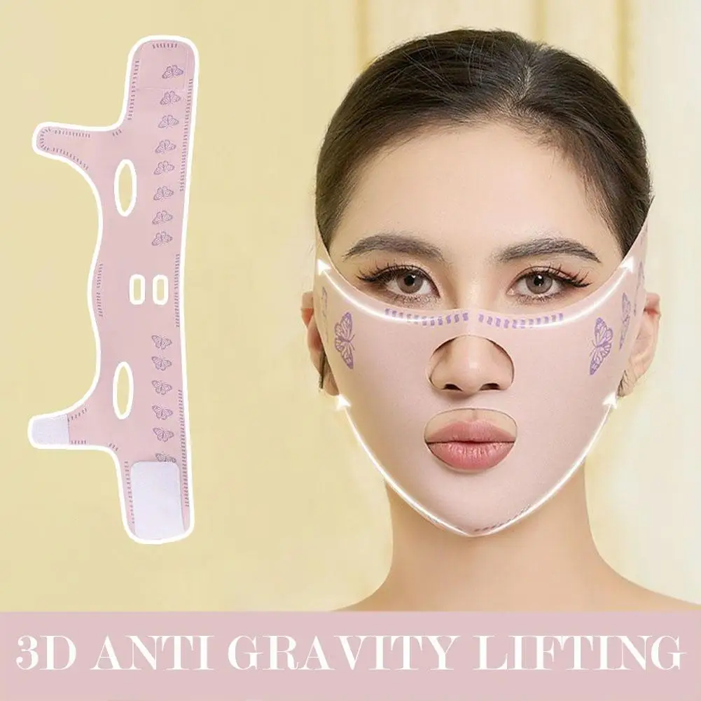 

Breathable V Face Band Cheek Lift Up Face Thin Mask Reduce Double Chin V-Line Shaping Bandage Anti Wrinkle Face Bandage