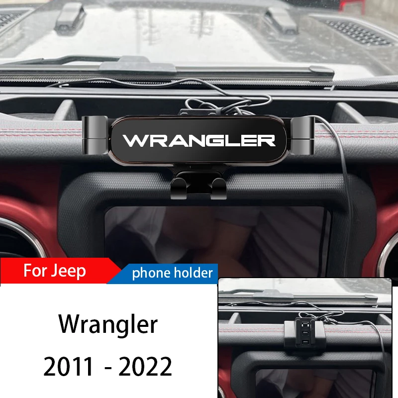 Car Phone Holder Mount Stand For Jeep Wrangler 20112022 Adjustable GPS