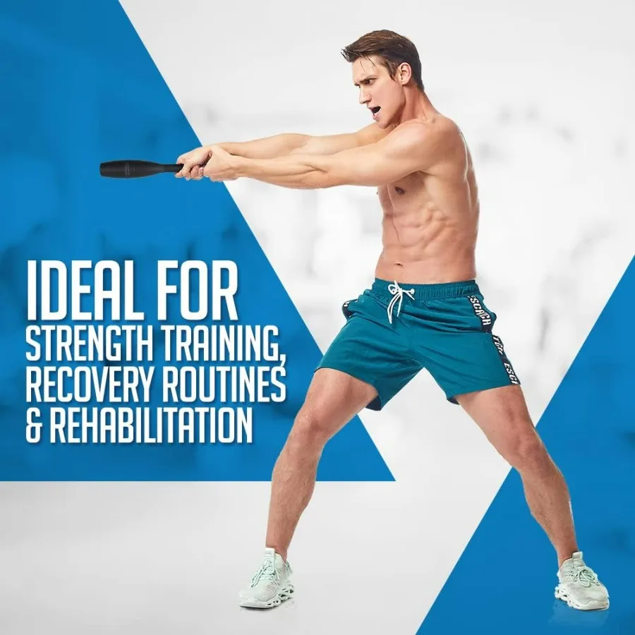 Mace Exercise Club - Heavy Duty Plastic Indian Clubs Available in 3 Levels Set 1LB 2LB 3LB 6 Clubs Total - 2 of Each Level for S