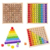 Montessori Educational Wooden Toys For Children Baby Toys 99 Multiplication Table Preschool Math Arithmetic Teaching Aids Gift 2