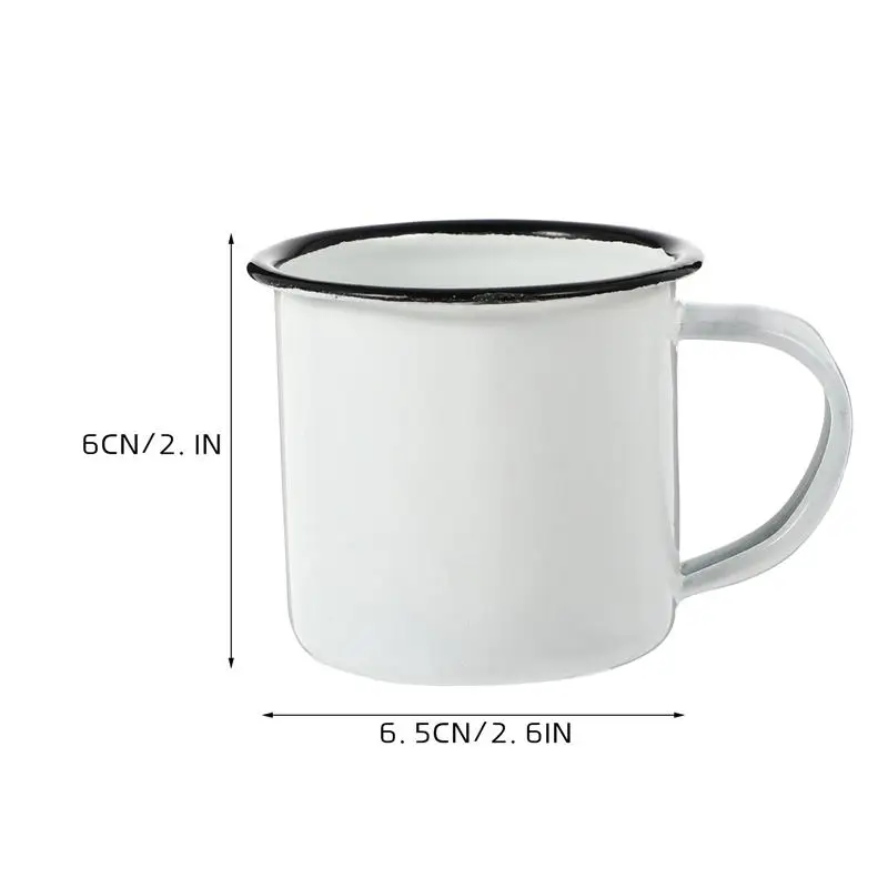 3 Tazze Smaltate Da 380ml - Leggere, Resistenti, Per Caffè, Tè O Outdoor, Design A Puntini - Foto 10