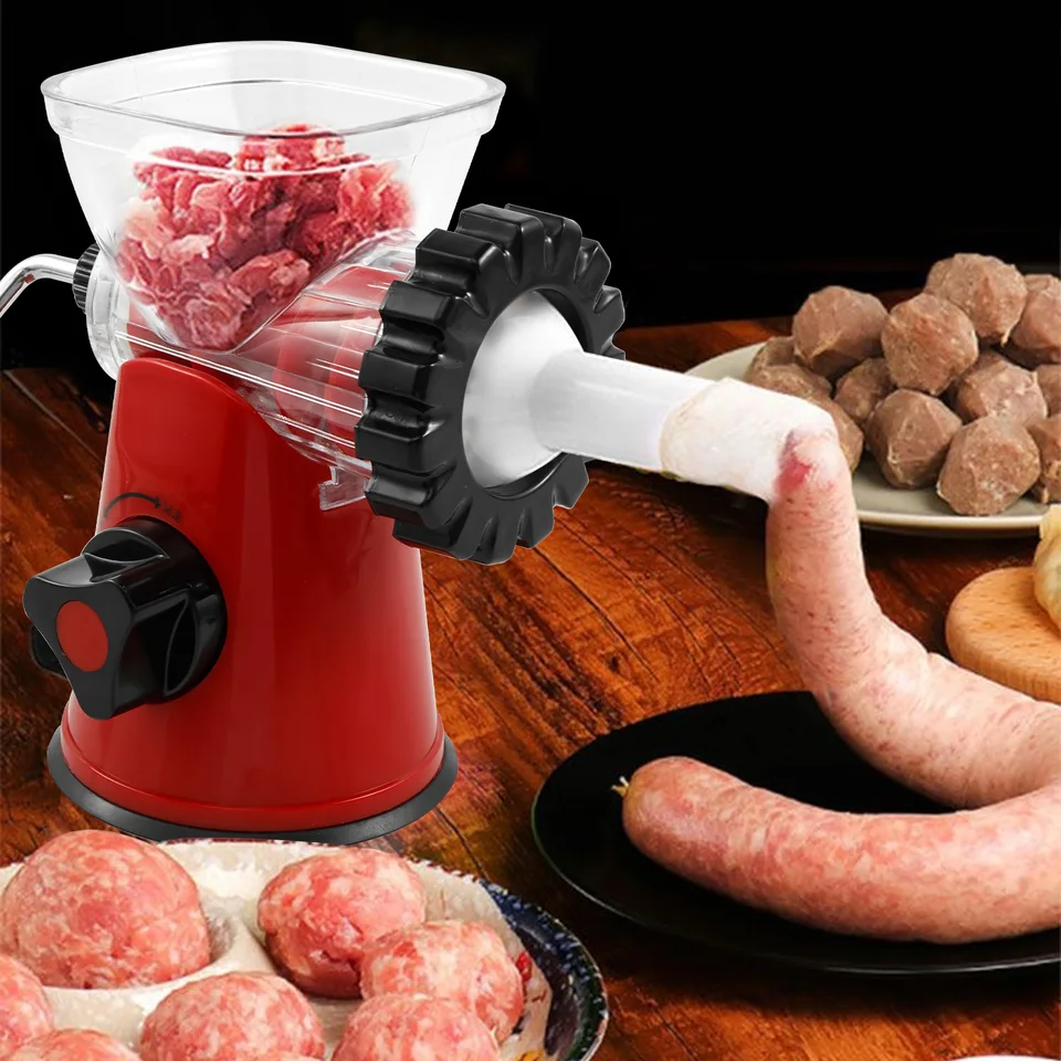 Hand Meat Grinder Cast Iron Table Mount Meat Grinder Manual