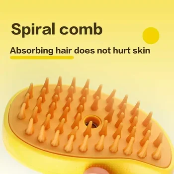 Cat Steam Brush Steamy Dog Brush 3 in 1 Electric Spray Cat Hair Brushes for Massage Pet Grooming Comb Hair Removal Combs - Image 3