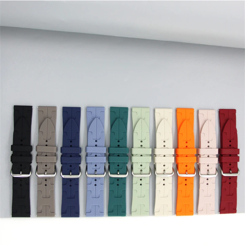 Versatile 22mm Silicone Smartwatch Strap - Premium Replacement Band in Elegant Design