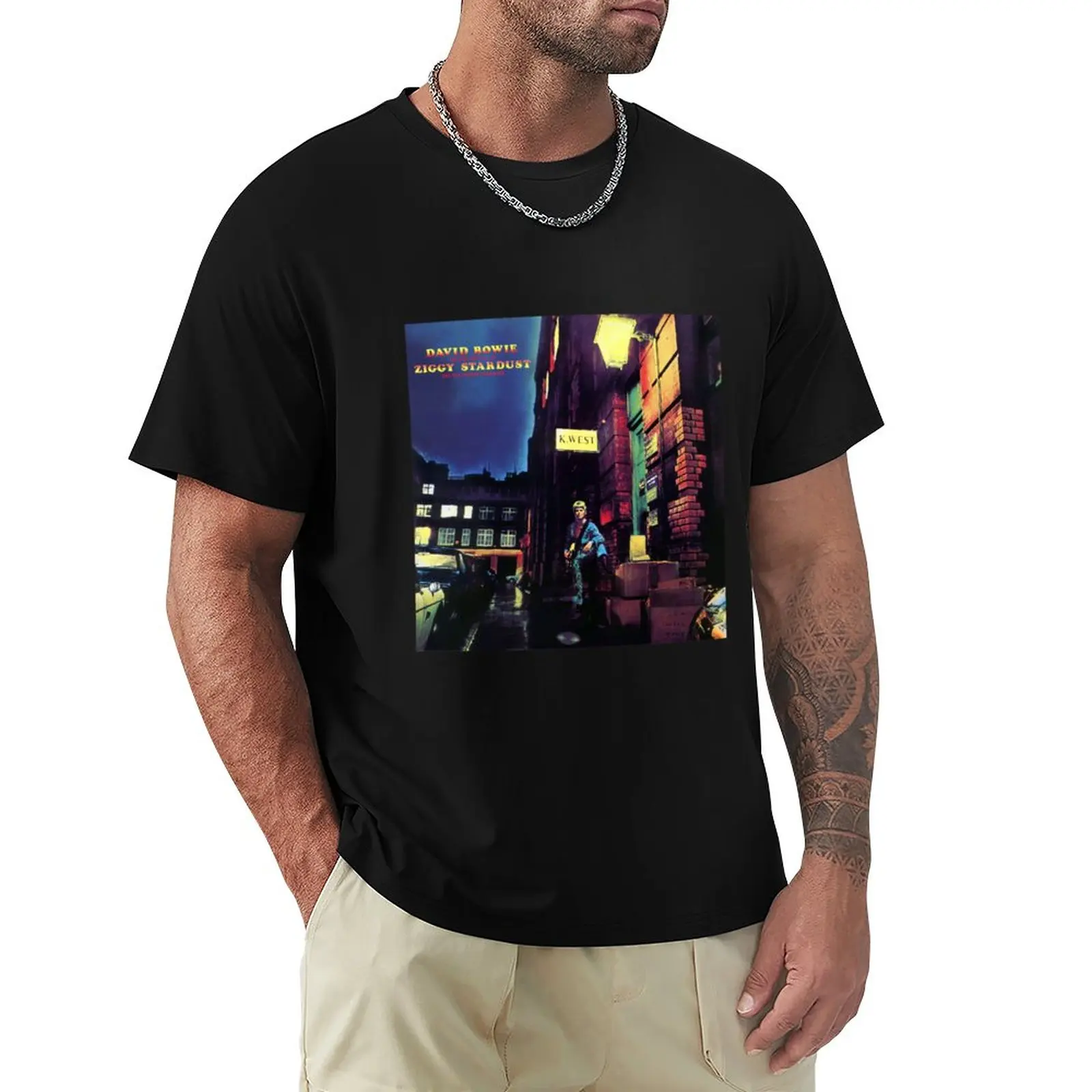 The Rise And Fall Of Ziggy Stardust Hd T-Shirt T-Shirt Uomo Top T-Shirt In Cotone Da Uomo