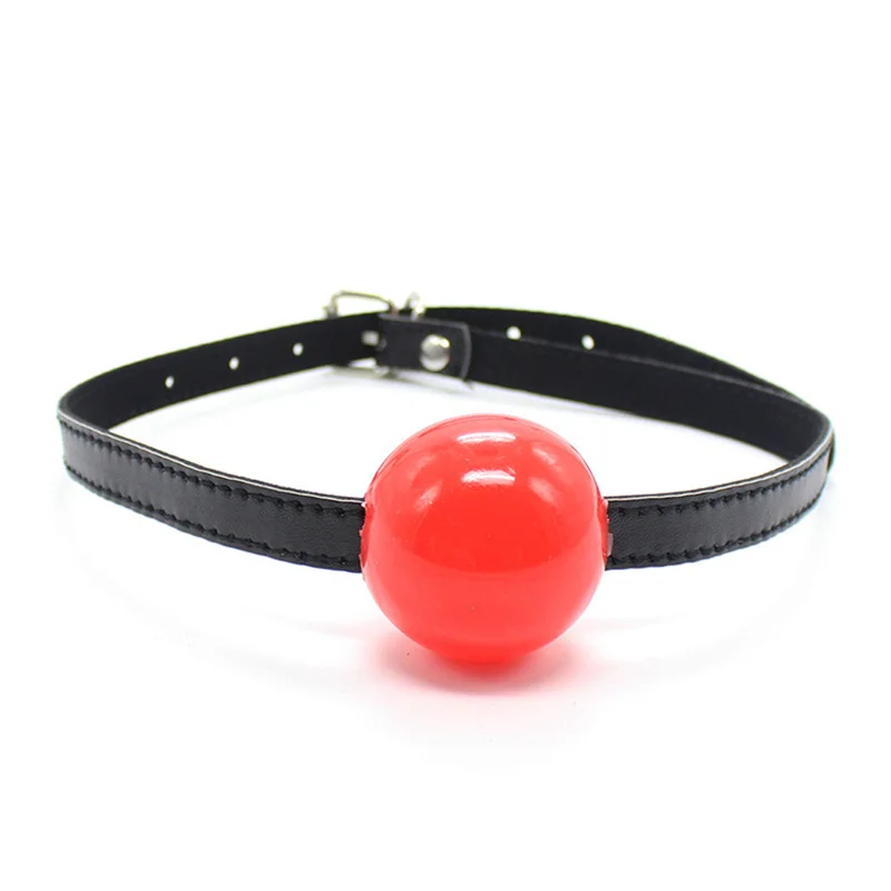 PU Leather Band Silicone Ball Oral Fixation Sex Toys for Couples Adult Games Mouth Gag Mouth Stuffed BDSM Bondage Accessories