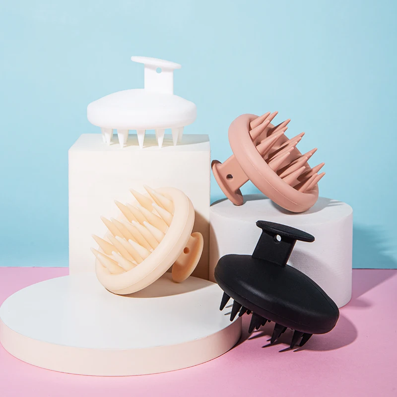 Spazzola per Shampoo per capelli in Silicone morbido spazzola per capelli per massaggio del cuoio capelluto strumenti per la cura dei capelli bagno per doccia bagnato e asciutto strumenti per Spa regali Holloween - immagine 6