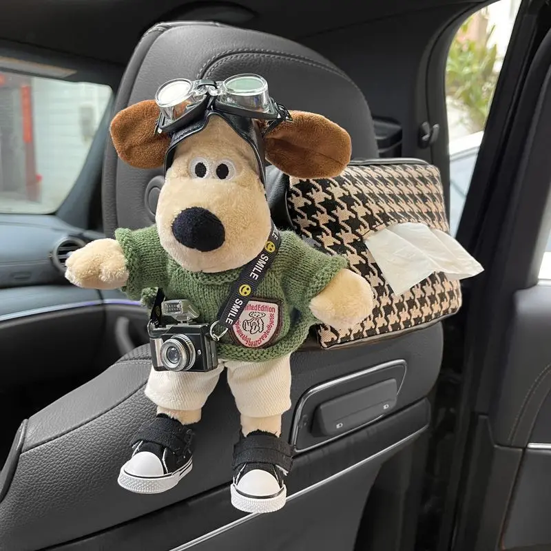 2023 New Car Tissue Box Bird Compartment Car Decorative Drawer Cute Tissue Storage Box Cute Master Dog Accessories for Car