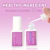 1Set Fast-Dry Adhesive Nail Glue 8ml Acrylic False Tips Rhinestone Brush-on Nail Bond Ultra Quick, Long Lasting False Nails Glue 4