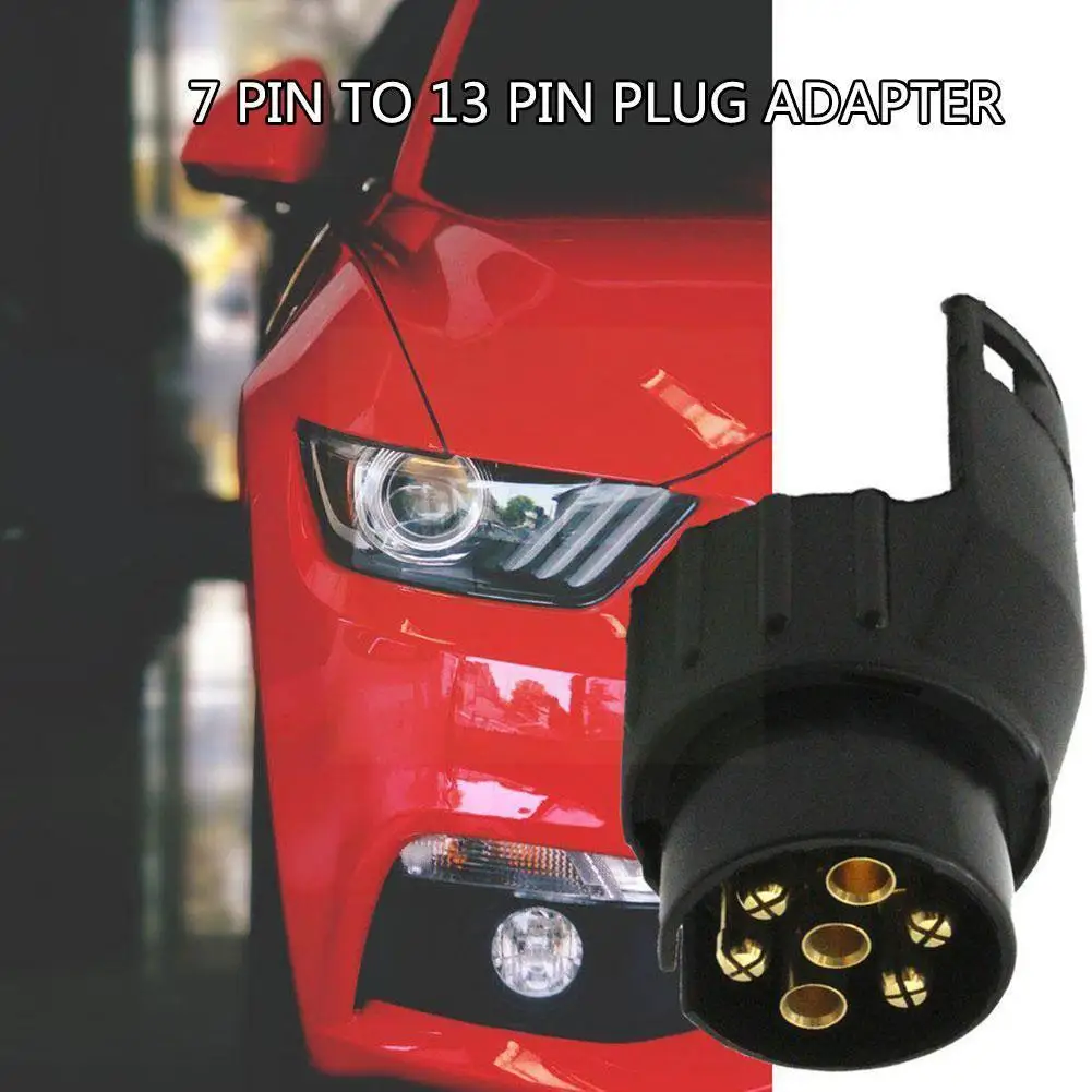7 Pin To 13 Pin Mini Car Truck Trailer Connector Electric Adapter Plug Towbar`UK 