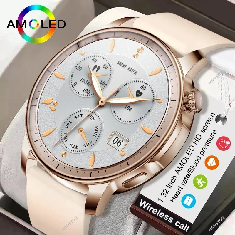 

Fashionable Woman Smart Watch for Women Wireless Call Connect Phone Health Monitor Ip67 Waterproof Sport Ladies Smartwatch 2024