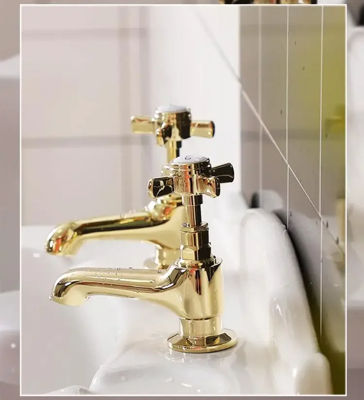 Description Picture 5 of itemChrome Square Bathroom Faucet Brass Basin Single cold Water Mixer Sink Tap Single Handle Deck Mounted