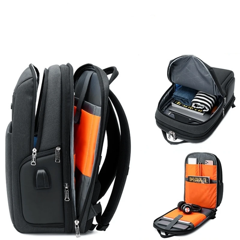 

Роскошный деловой рюкзак CFUN YA Для мужчин и женщин, Водонепроницаемый школьный ранец с USB-разъемом для студентов, уличный рюкзак для ноутбука, дорожный