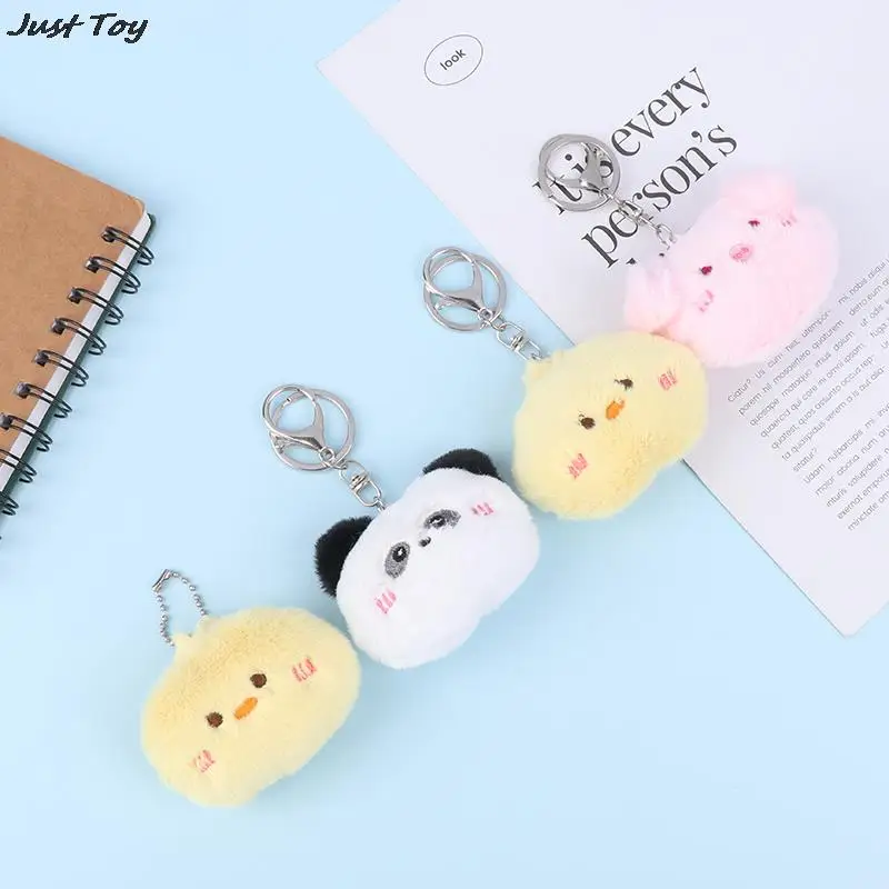 

Cartoon Keyring Squeak Chicken Doll Birthday Gift Piggy Squeeze Panda Plush Keychain Plush Stuffed Soft Chirping Pendant