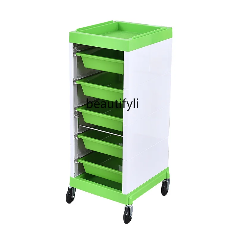 

Hair Salon Stroller Hair Salon Tool Car Barber Shop Hot Dyeing Special Bar Car Hand Push Storage
