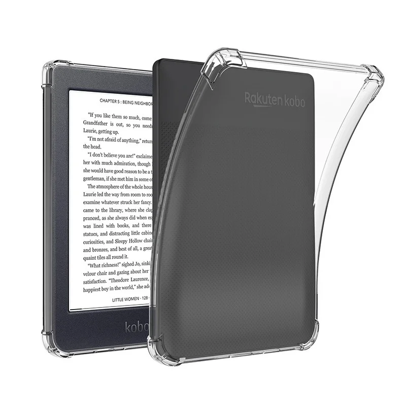 

Transparent Case For Kobo Libra 2 H2O 7.0 Clara 2E Nia Clara HD 6.0 inch TPU Soft Back Cover Protective Shell Shockproof Case