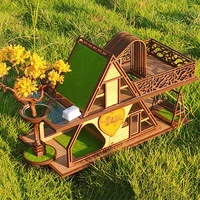 DIY Wooden Miniature Model Kit Tree House Cottage Casa Doll Houses 3D Puzzle Dollhouse With Furniture for Friends Birthday Gifts 2