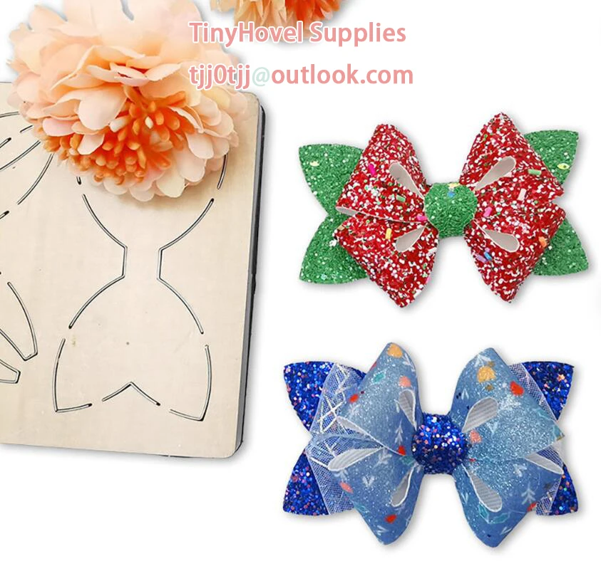 Lot De 2 Matrices De Poinçonnage En Cuir En Forme De Papillon Artisanal