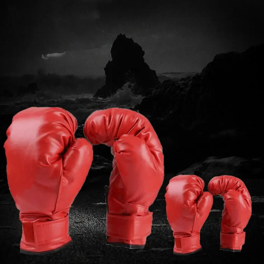 Mma Gloves Muay Thai Gloves Professional Faux Leather Boxing for Training Sparring Heavy Bag Work Ideal for Adults Kids