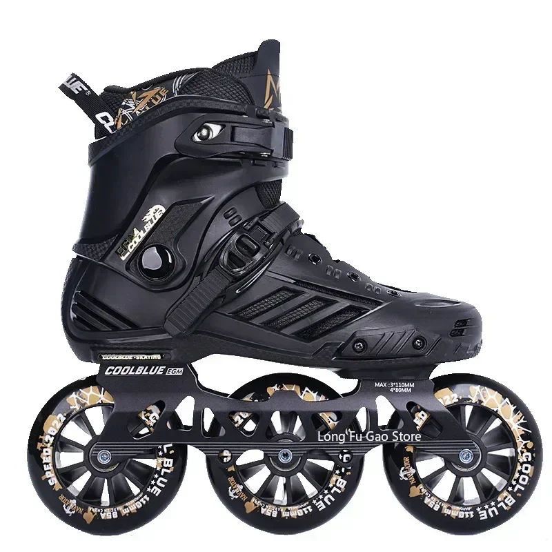 Roller skates Big three wheel speed skates adult professional racing roller skates adult roller skating children for men and women
