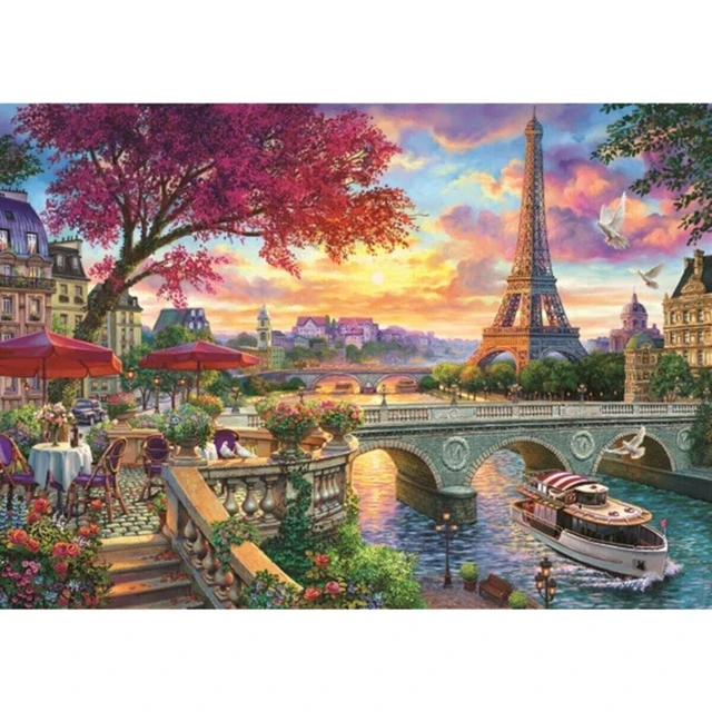 HDHDHD Puzzle 3000 Pieces for Adults Colorful -Red House