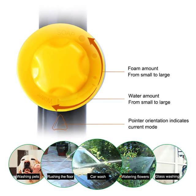 High Pressure Foam for Watering Patio Cleaning Car Washing Tool