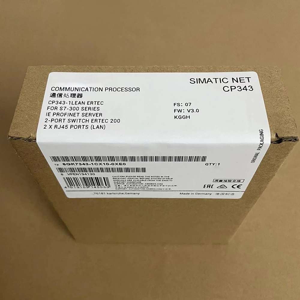 6GK7343 1CX10 0XE0 For SIEMENS Communications Processor CP 343 1 Lean For Connection of SIMATIC S7